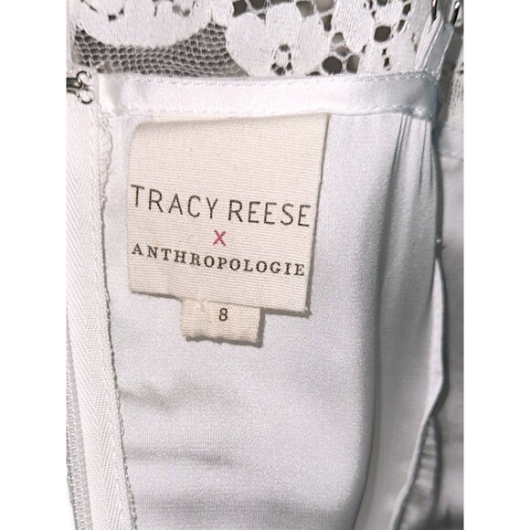 Tracy Reese X Anthropologie Adeline White Lace Embroidered Mini Dress Size 8 - Picture 2 of 6